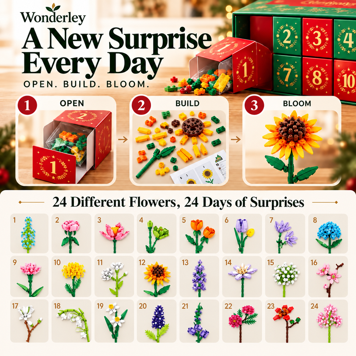 The Christmas Build-a-Bouquet Advent Calendar